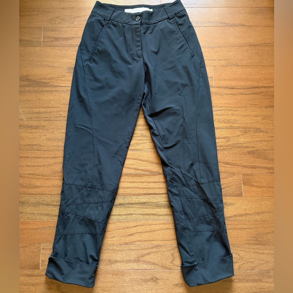 Vintage Marithé François Girbaud Black Structured Pants Size 4